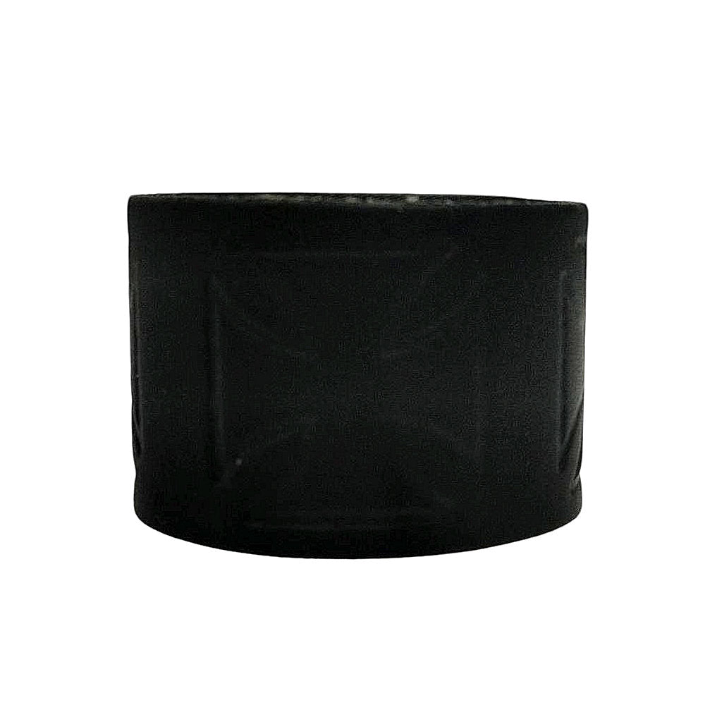 WB706B - 2 Row Iron Cross Outline Leather Wristband