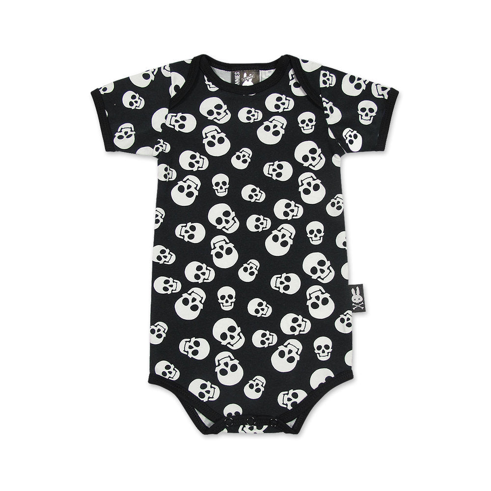 Polka Skulls Babygrow