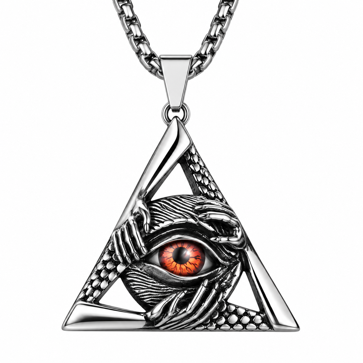 All Seeing Red Necklace