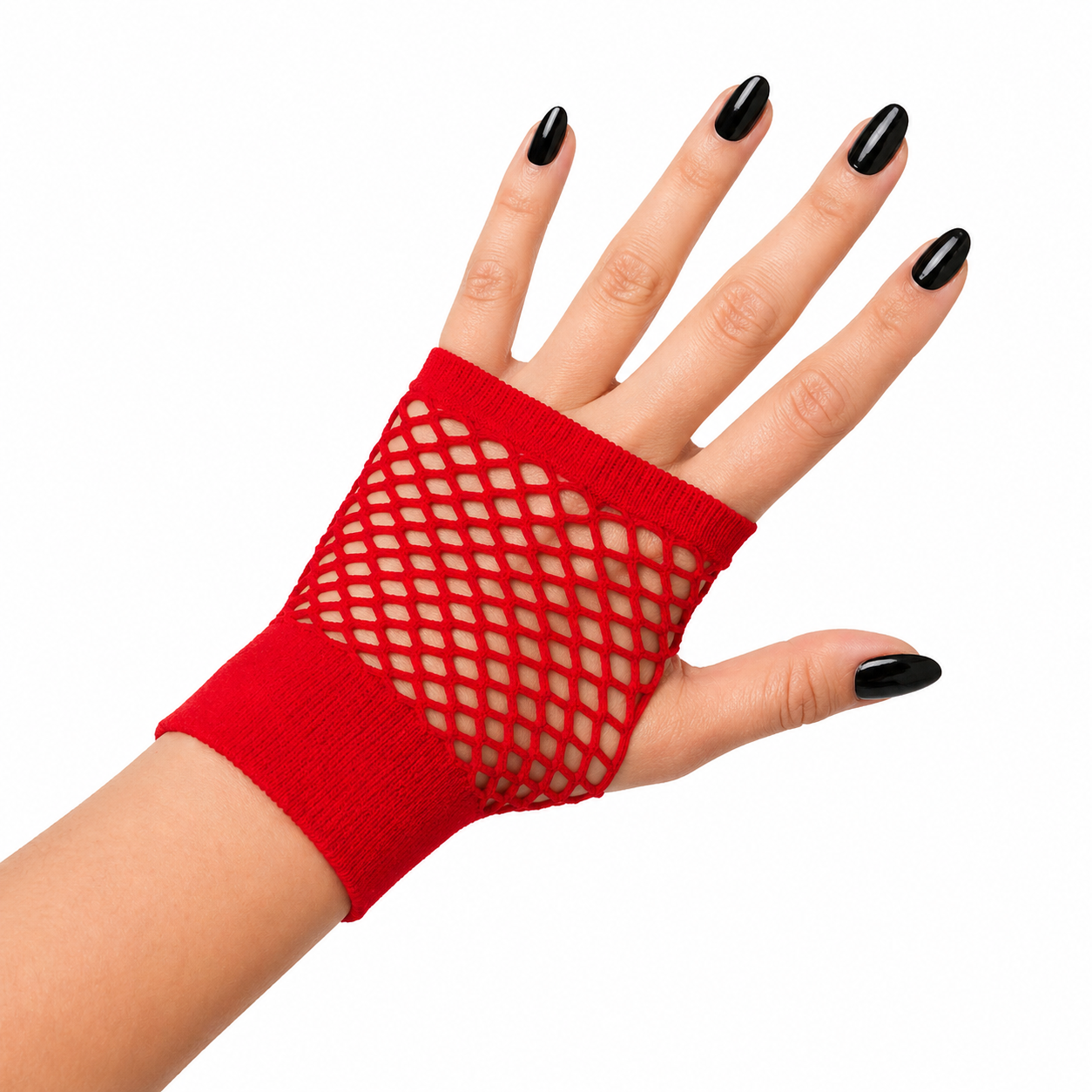 Red Mesh Gloves