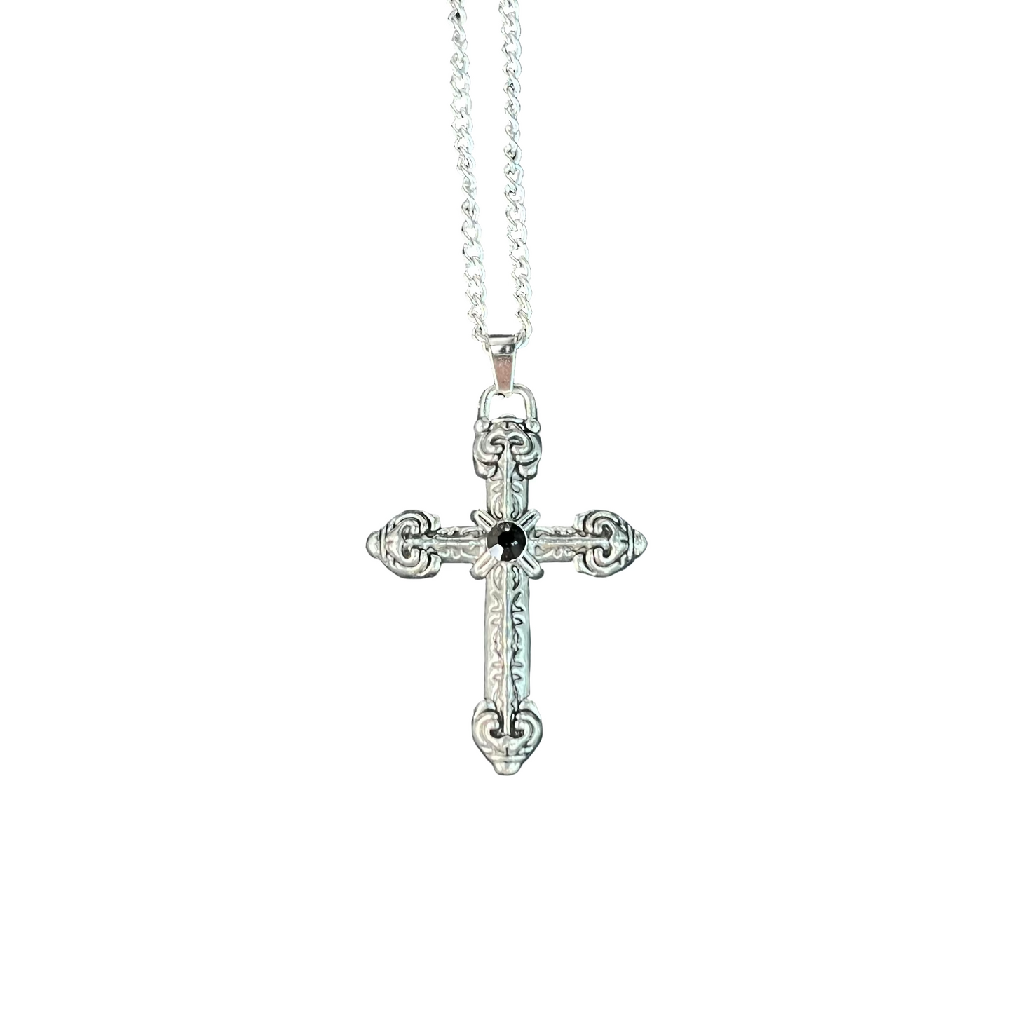 Baroque Cross Necklace