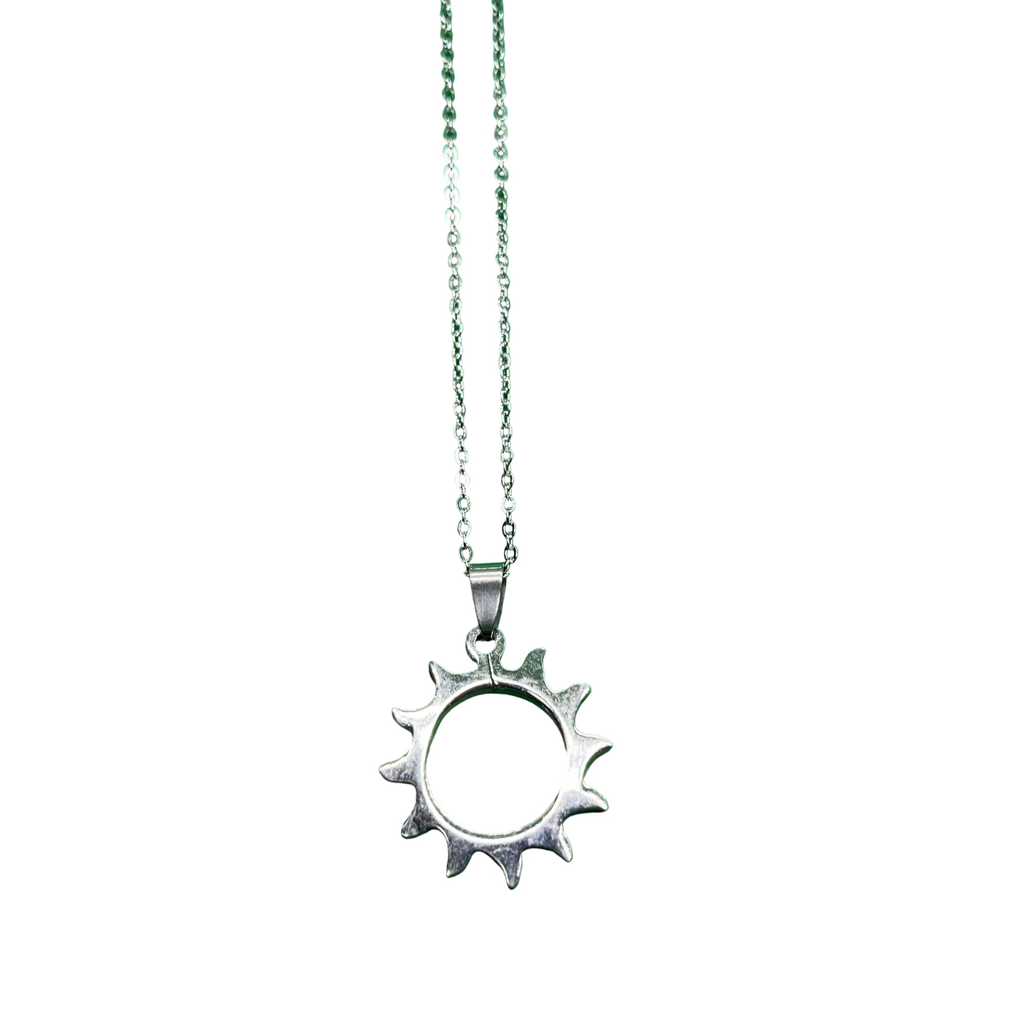 Silver Sun Necklace