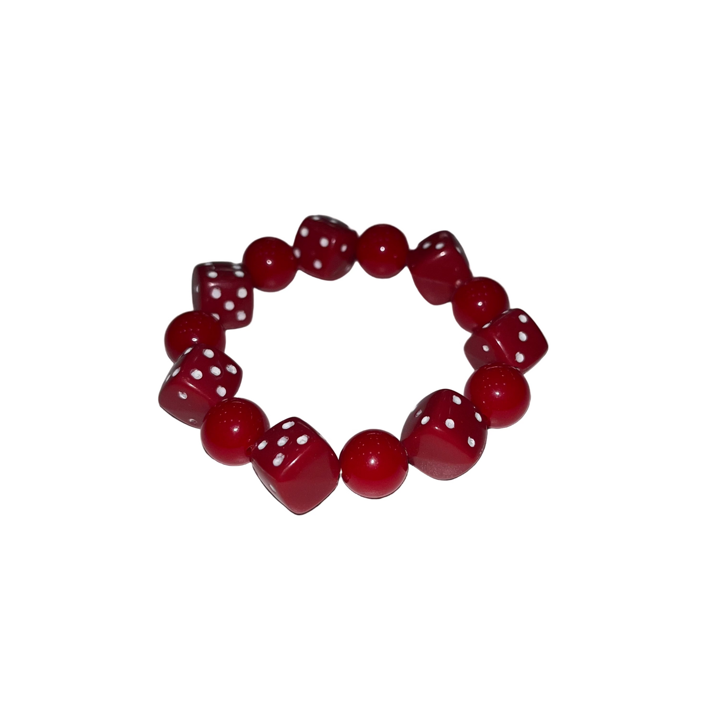 Red Dice & Ball Bracelet