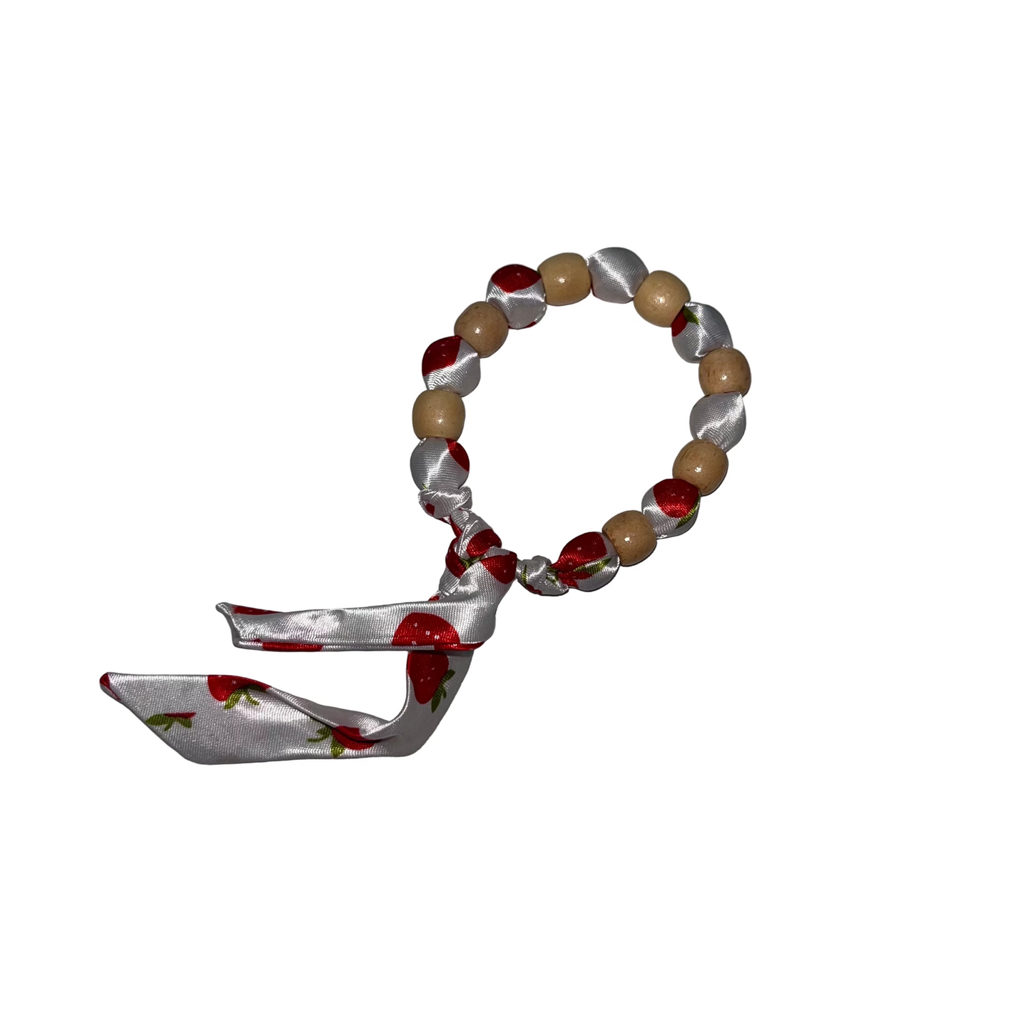 Strawberry Print Vintage Bracelet