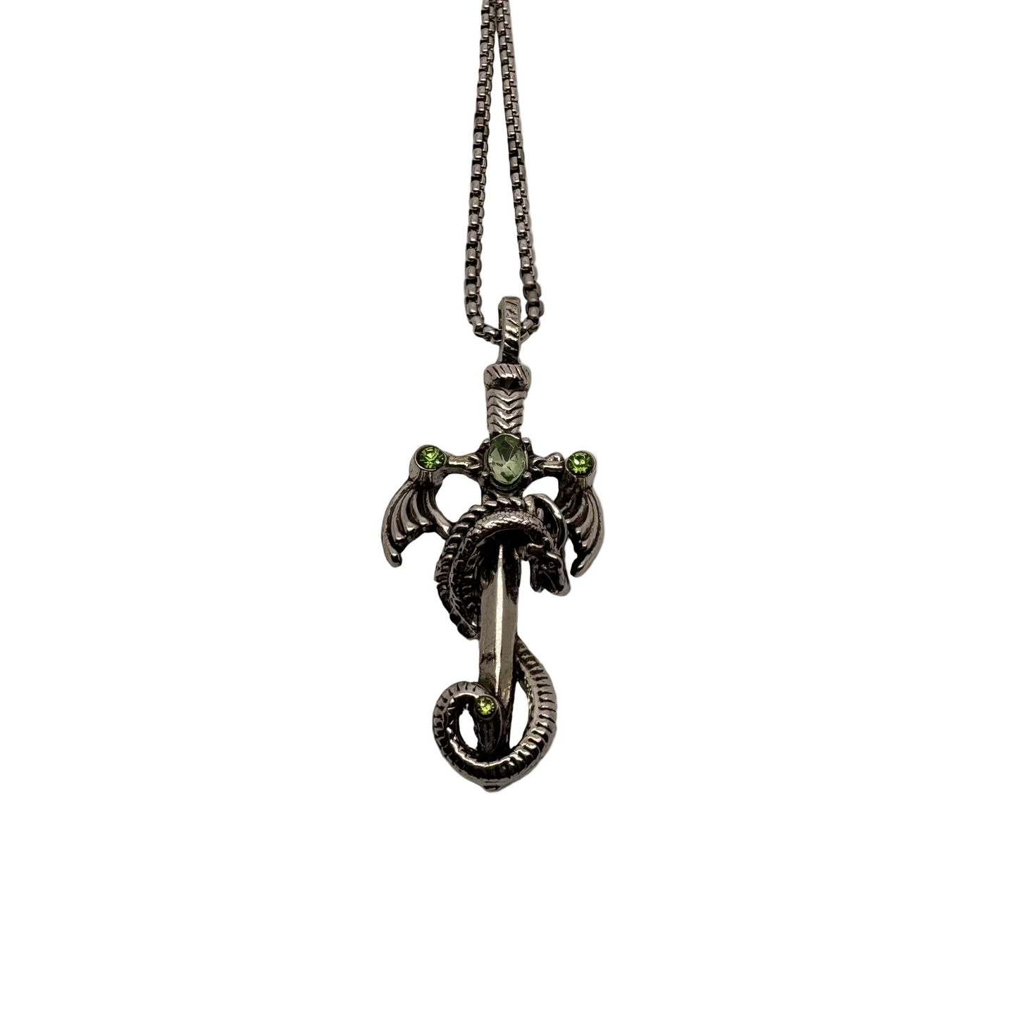 Jewelled Sword Dragon Necklace