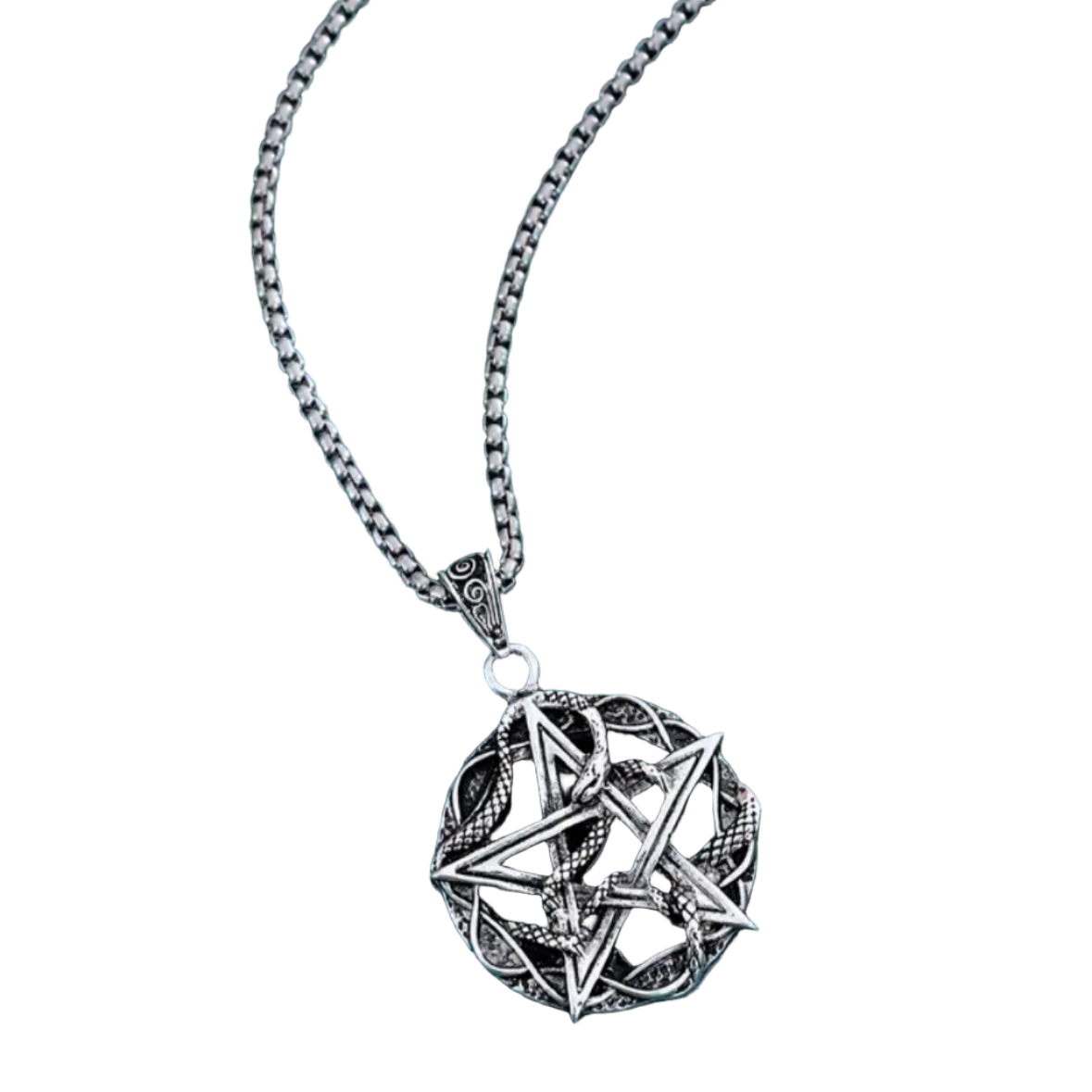 Snaked Pentagram Necklace