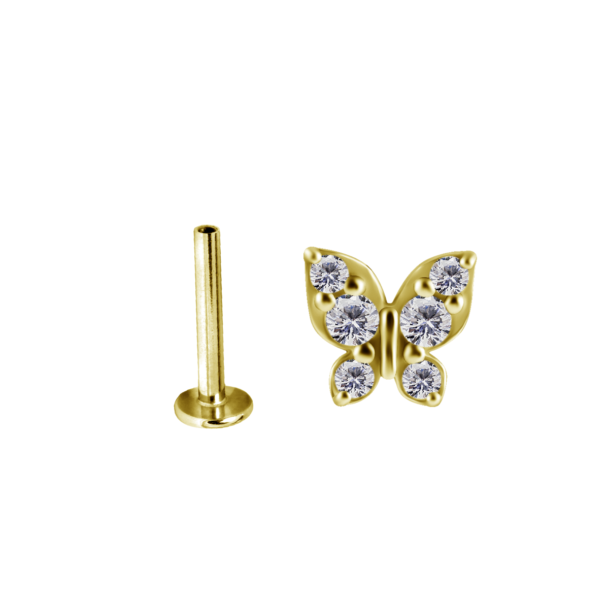 Helix Butterfly Gold Piercing