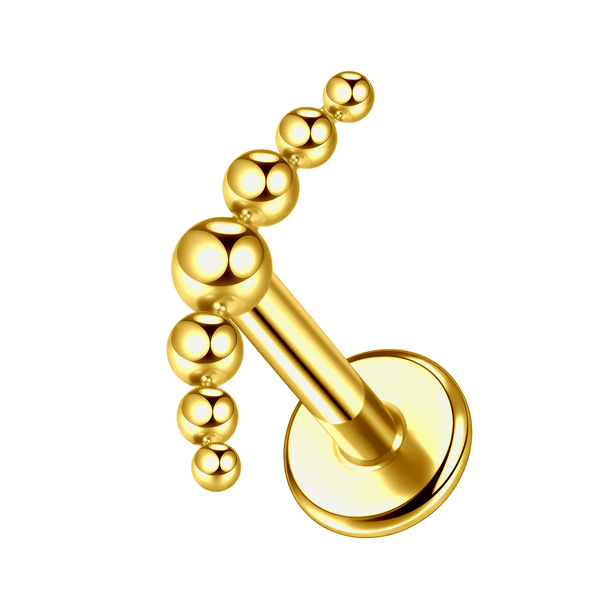 Ball Helix/Conch Piercing Gold Titanium