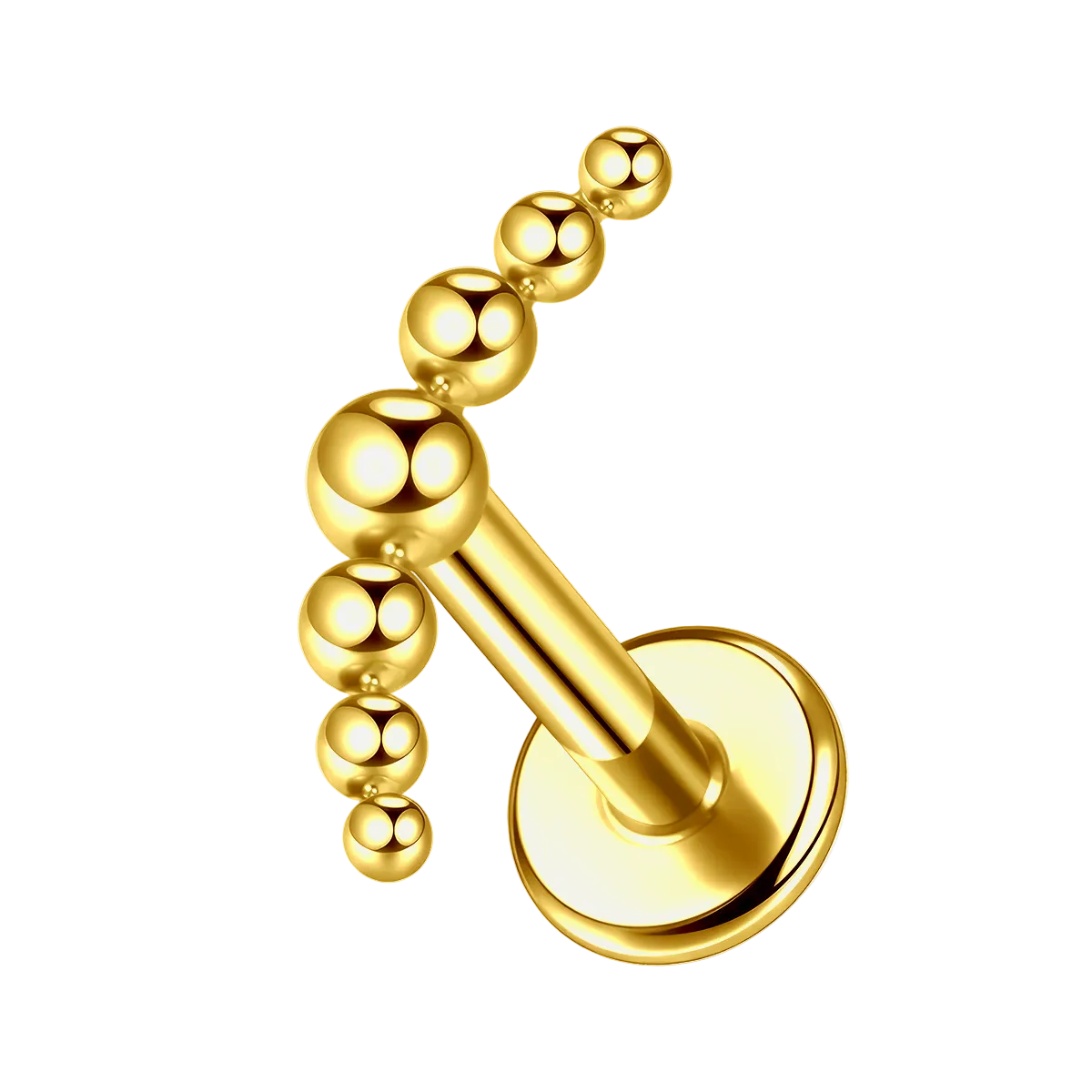 Ball Helix/Conch Piercing Gold Titanium