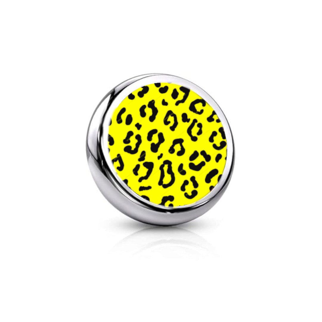 Micro Dermal Yellow Leopard Top