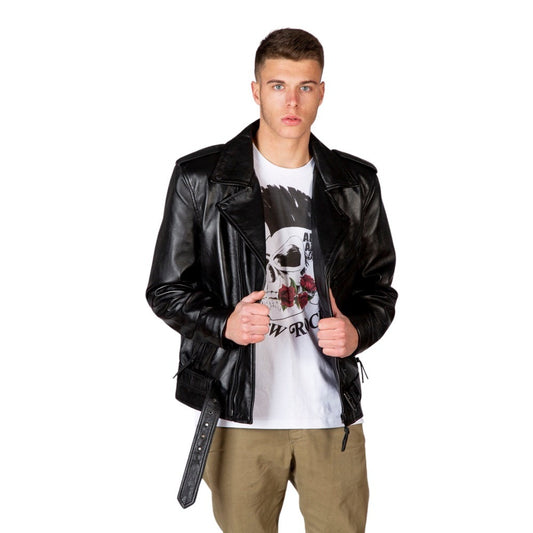 New Rock S1 Leather Biker Jacket