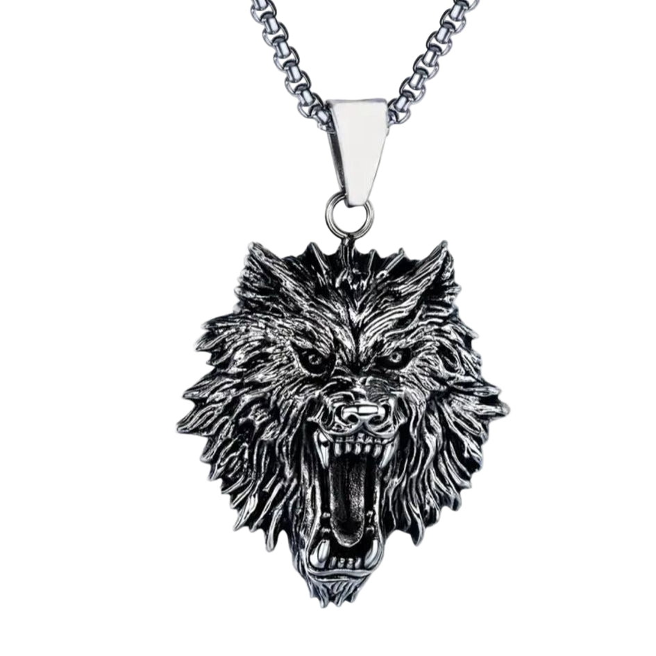 Wolf Head Necklace