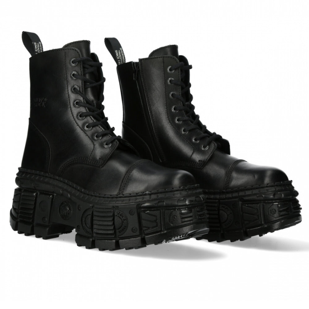 New Rock Combat Boot M-WALL083C-S5