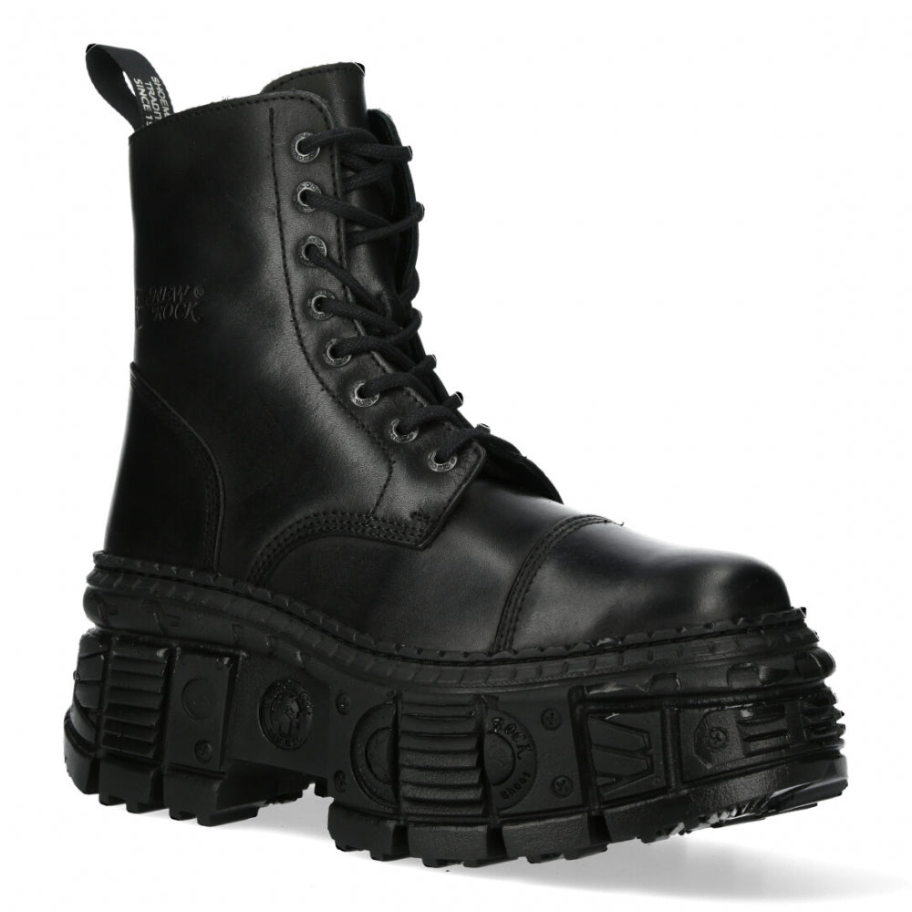 New Rock Combat Boot M-WALL083C-S5