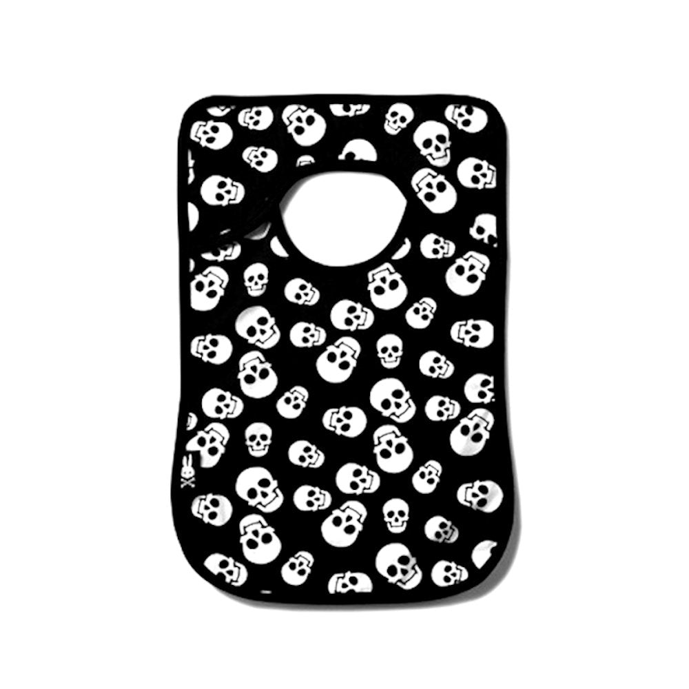 Polka Skulls Bib