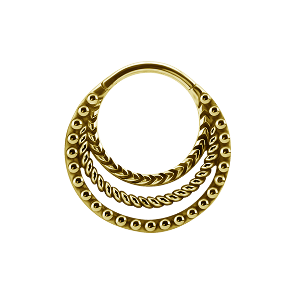 Etnic Septum Click Gold 24K Plated 1.2mm - 042