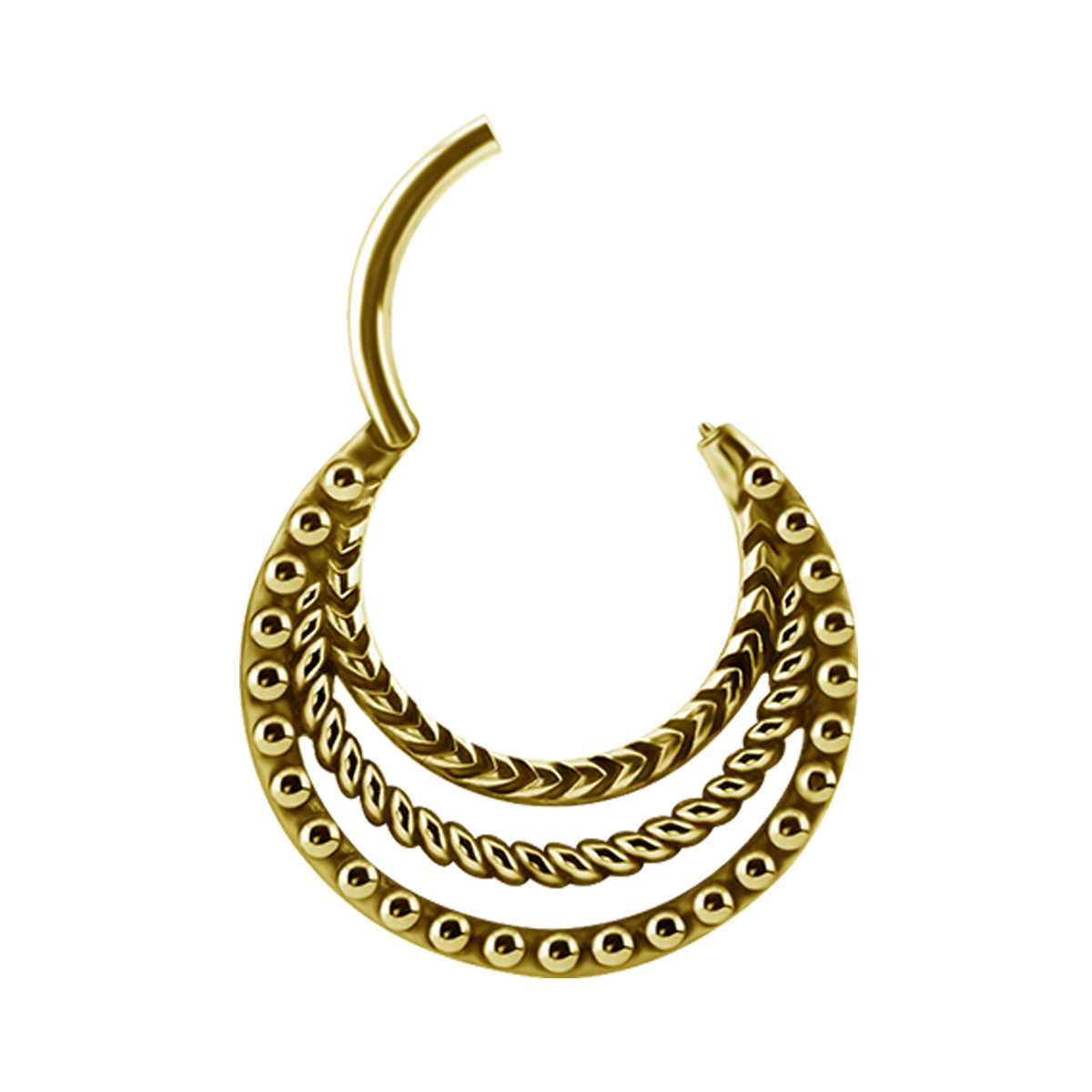 Etnic Septum Click Gold 24K Plated 1.2mm - 042