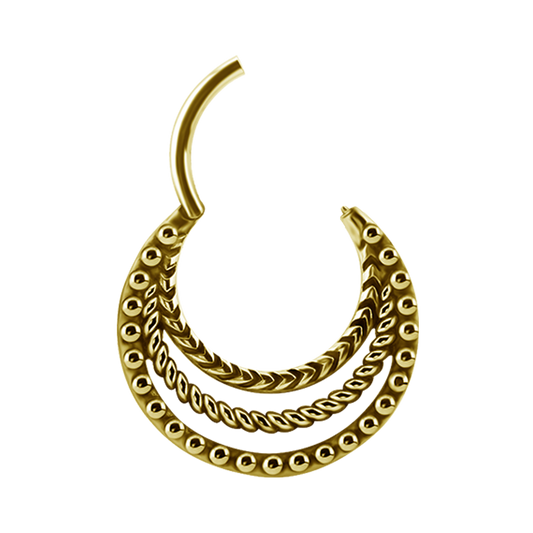 Etnic Septum Click Gold 24K Plated 1.2mm - 042