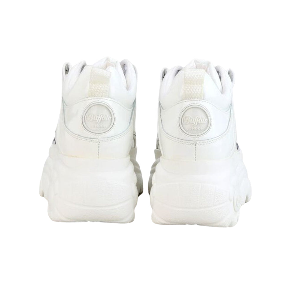 BUFFALO Classic Low White Patent Leather