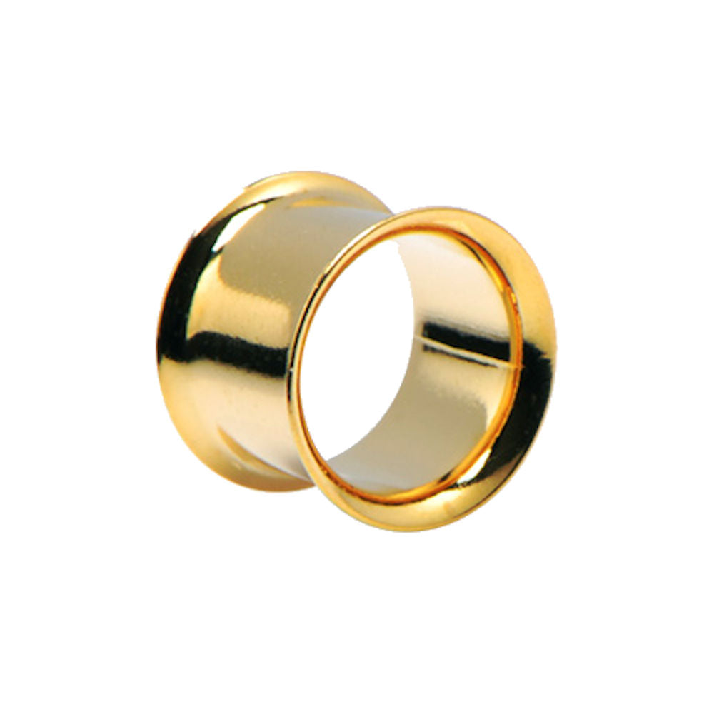Flesh Tunnel Gold Plated Surgical Steel