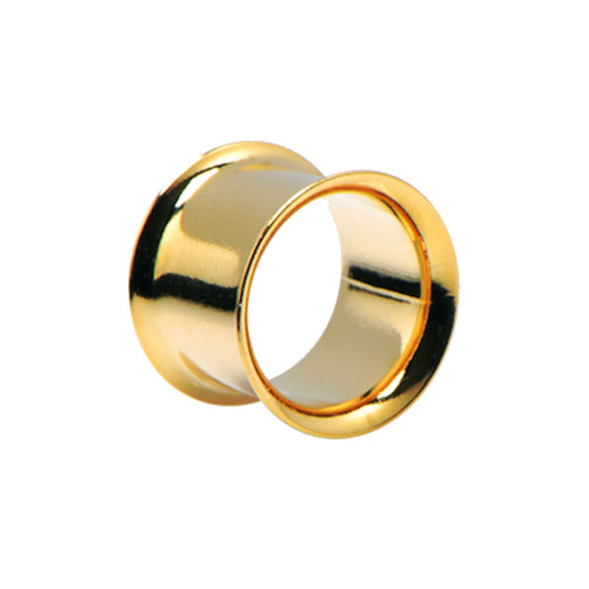 Flesh Tunnel Gold Plated Surgical Steel
