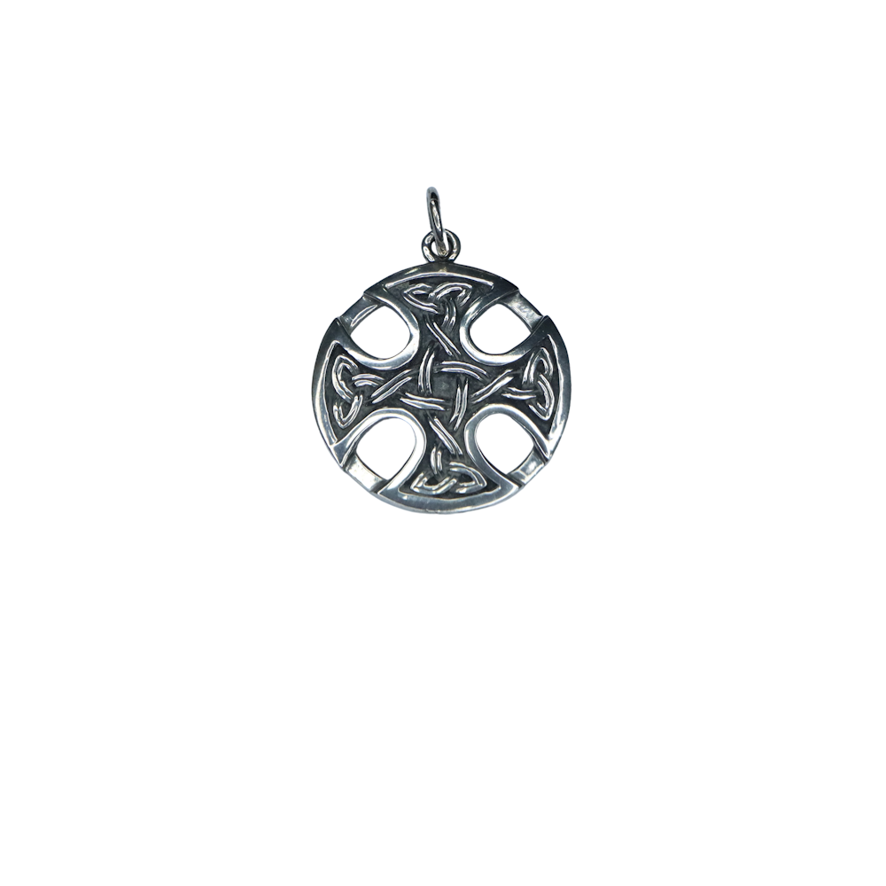 Celtic Cross Silver Pendant