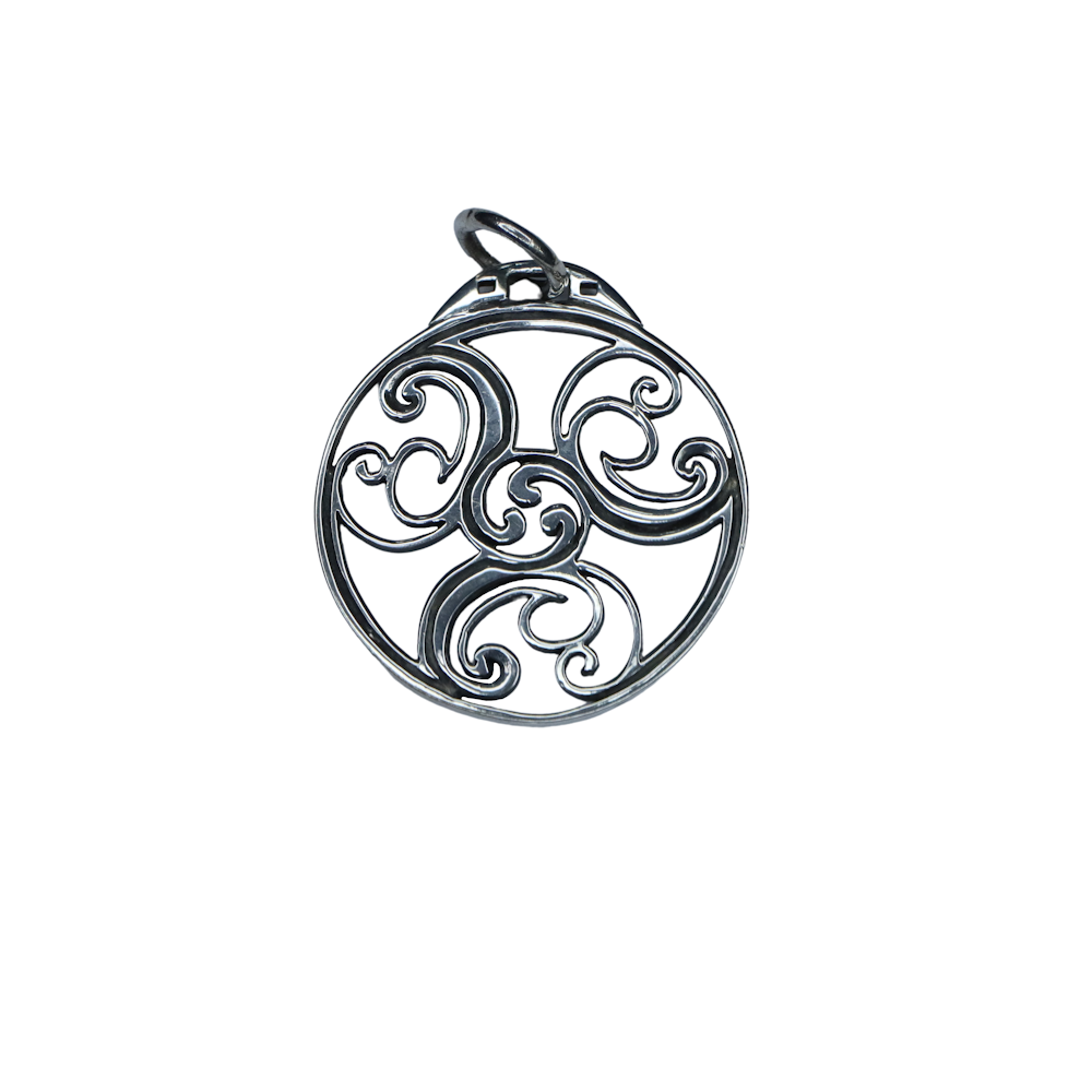 Baroque Silver Pendant