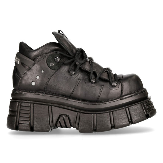 New Rock Tower Black Shoe M-106-S52