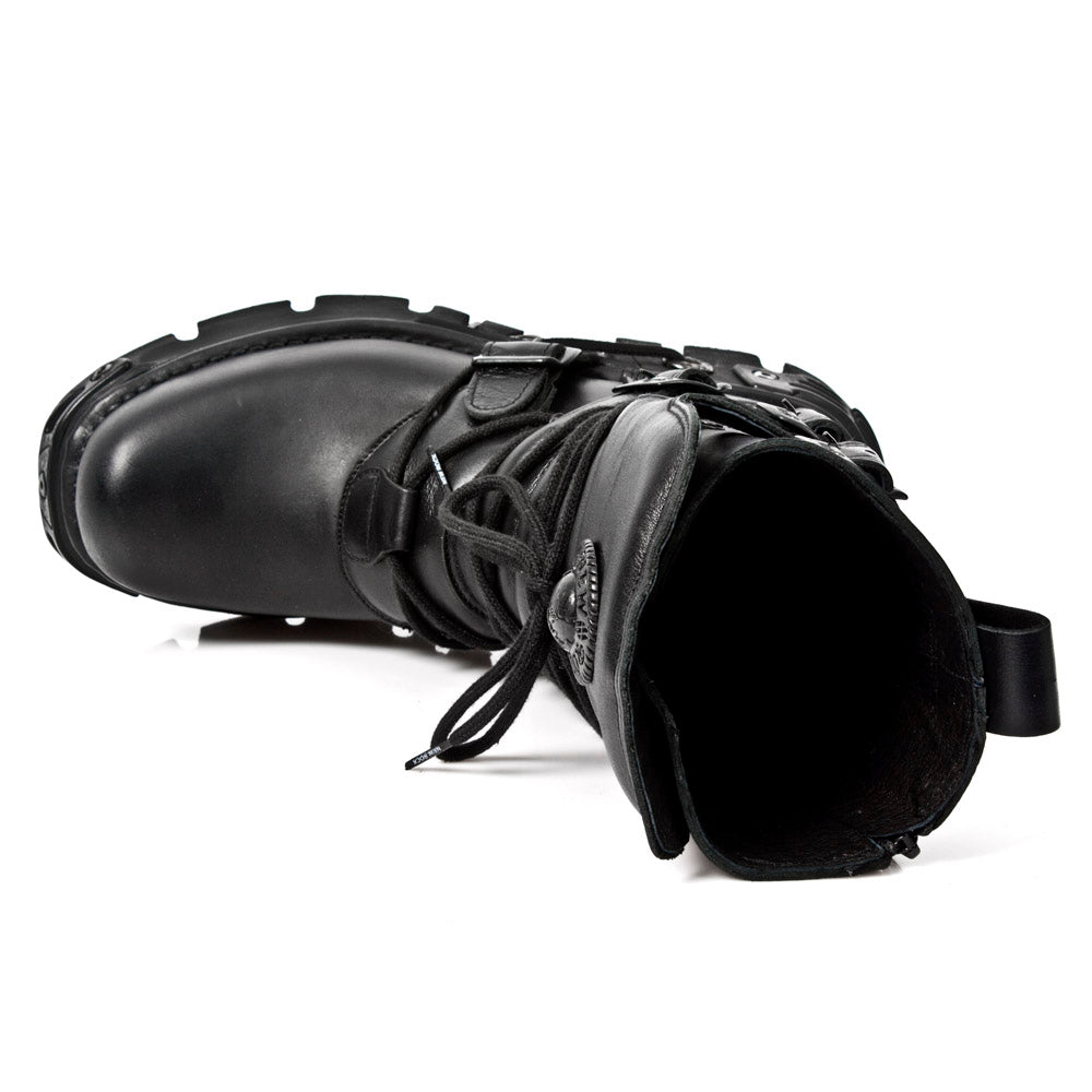 New Rock Reactor Black Boot M-373-S18