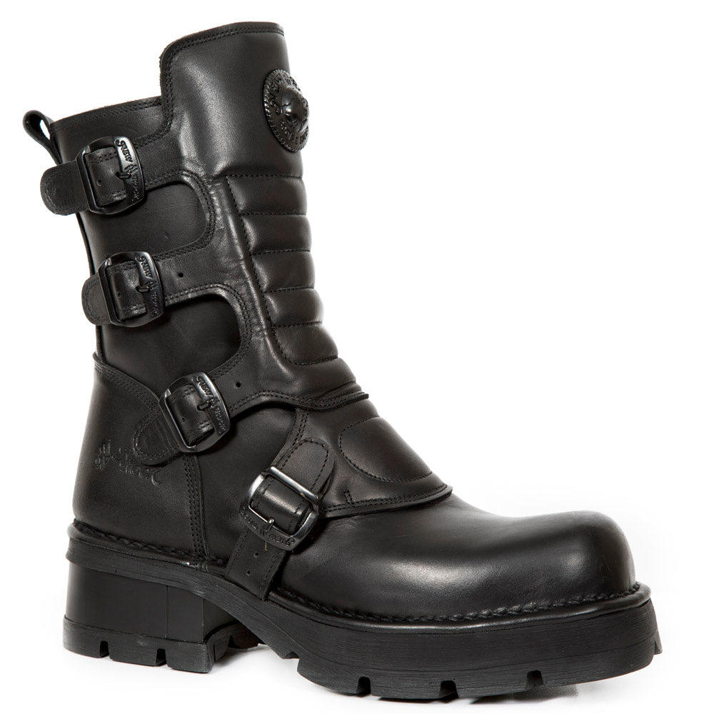 新品未使用✨NEW ROCK BOOT COMFORT M-373 X-S26 New Rock M.373X-S27 Reactor All Black Boots | UK Supplier