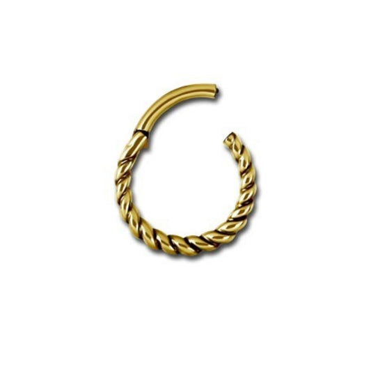 Etnic Septum Click Gold 24K Plated 1.2mm - 035