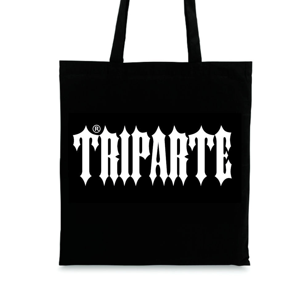 Triparte Black Tote Bag - Original Logo