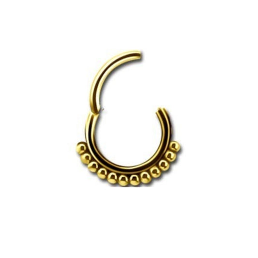 Etnic Septum Click Gold 24K Plated 1.2mm - 034