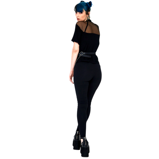 Studded Black Leggings