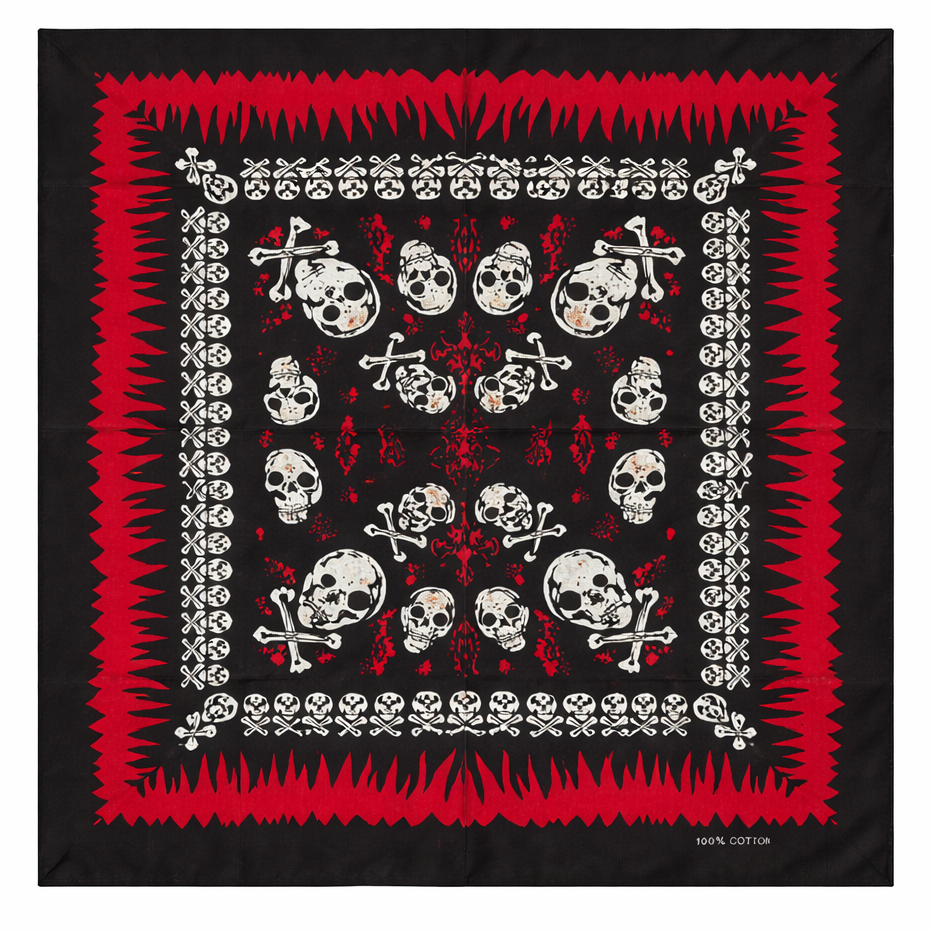 Bandana Skulls & Flames