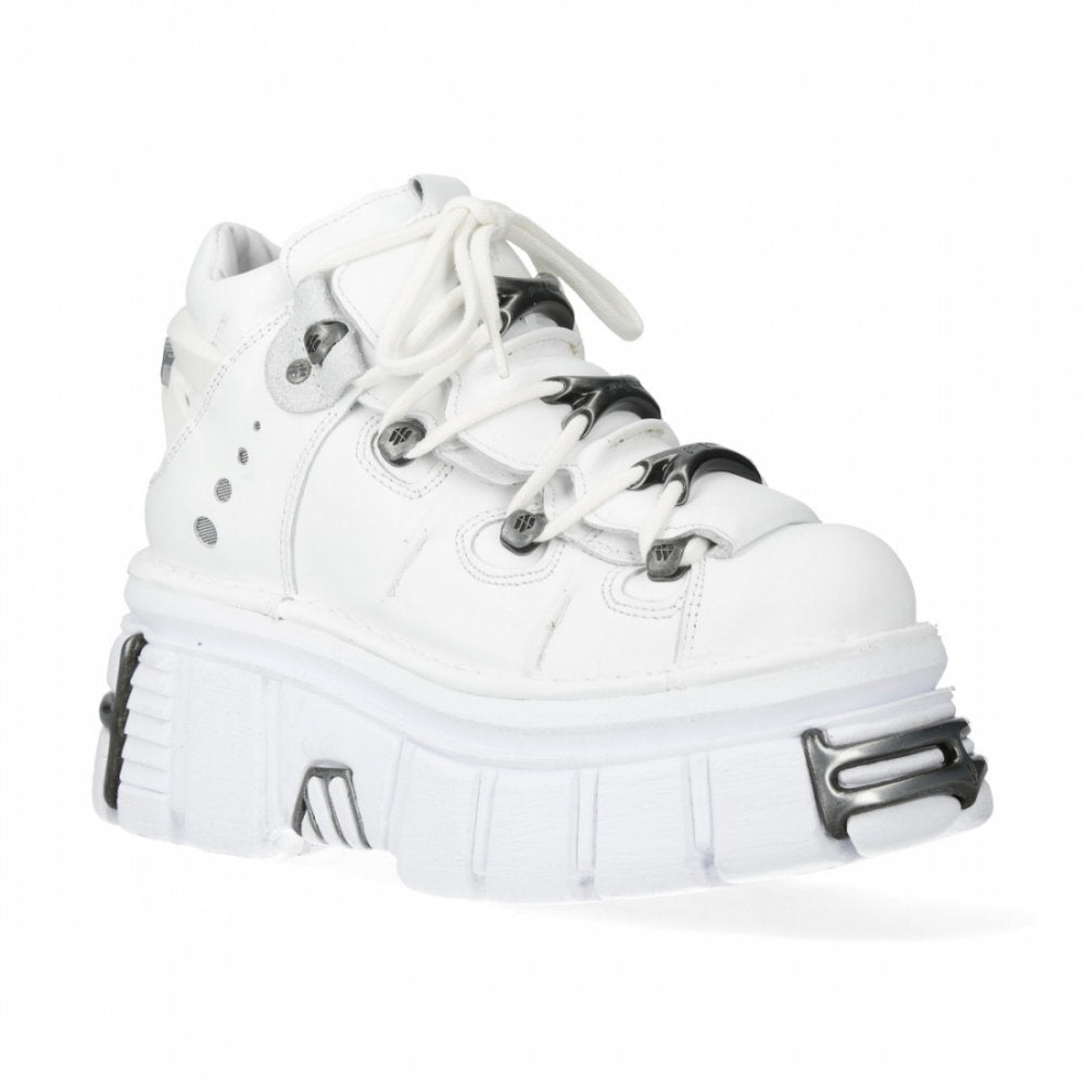New Rock Ankle Boot M-106-S121 White