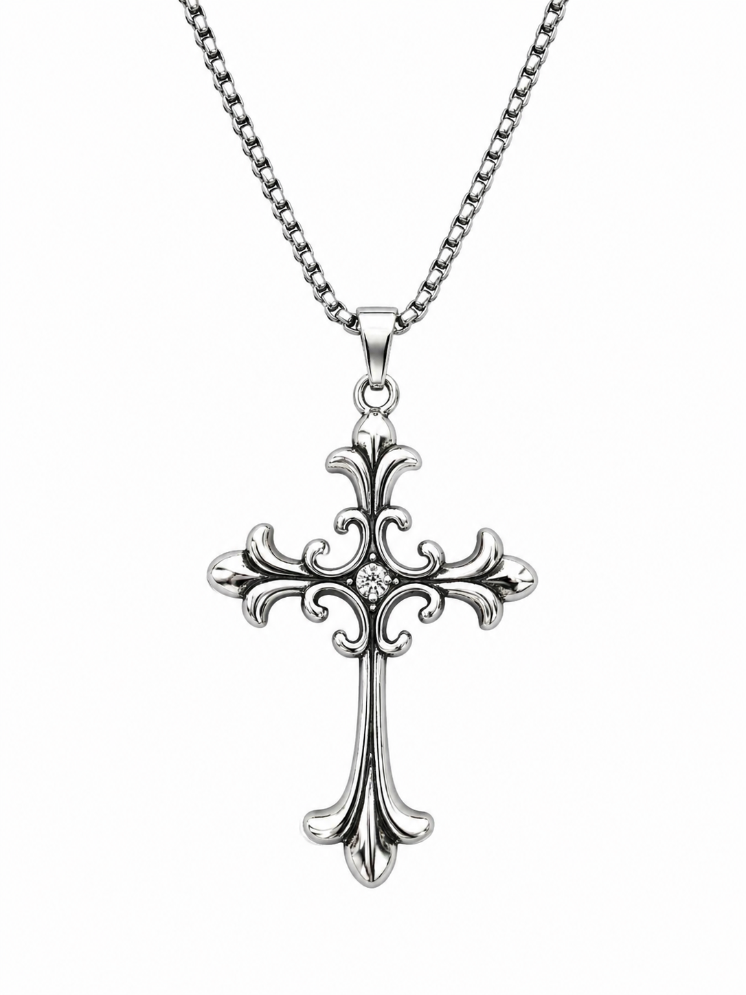 Budding Cross Necklace