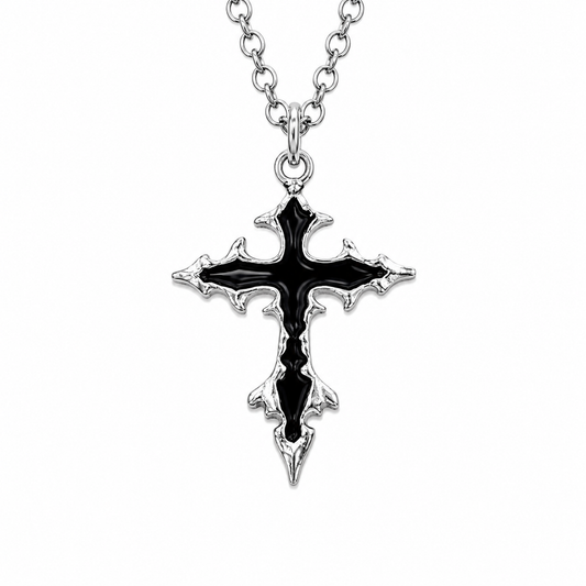 Night Mass Cross Necklace