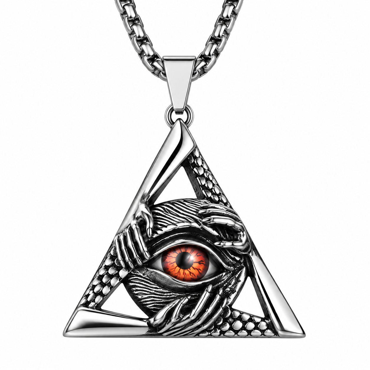 All Seeing Red Necklace