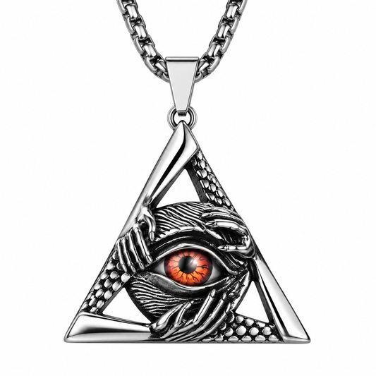 All Seeing Red Necklace