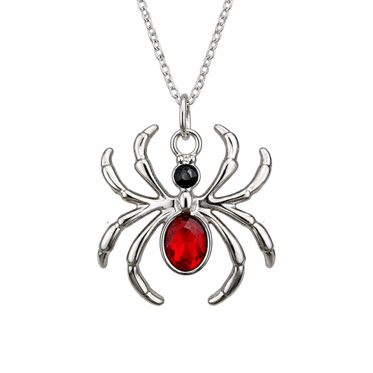 Red Jewel Spider Necklace