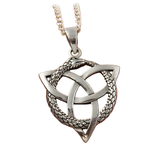 Small Snake Triskel Necklace