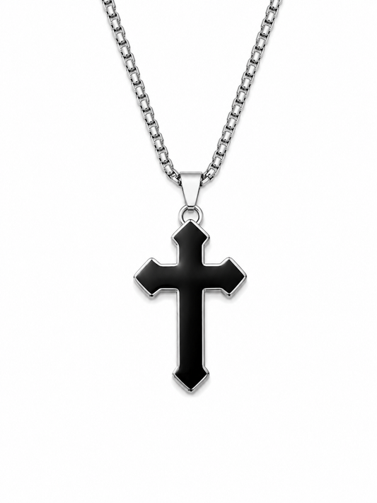 Black Cross Necklace