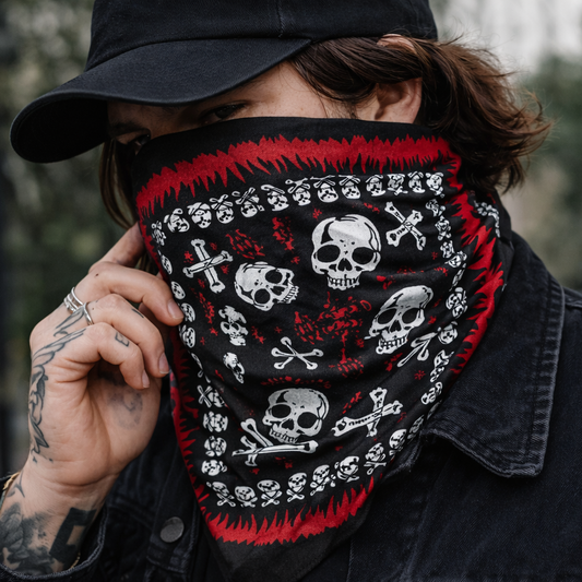 Bandana Skulls & Flames