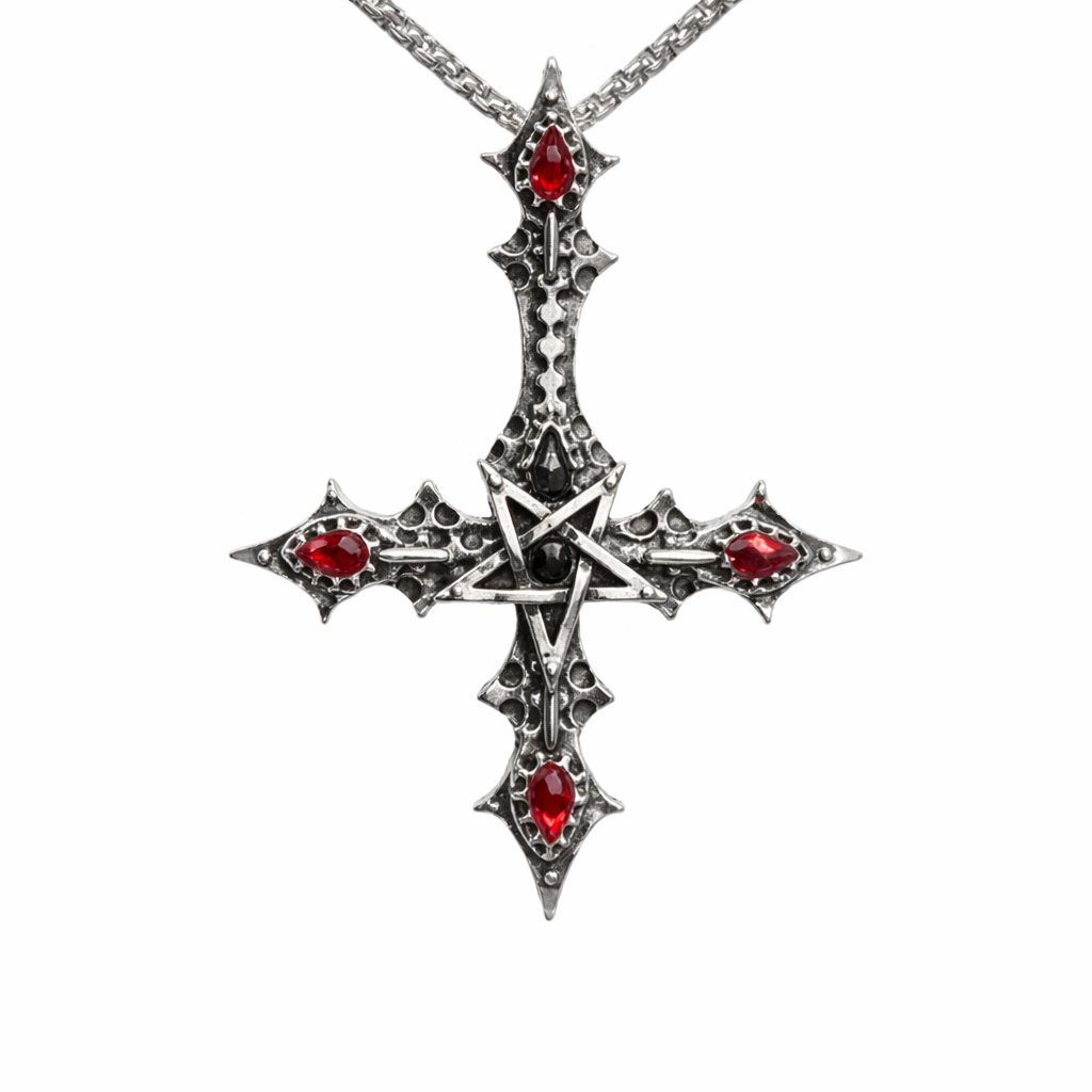 Inverted Cross Necklace