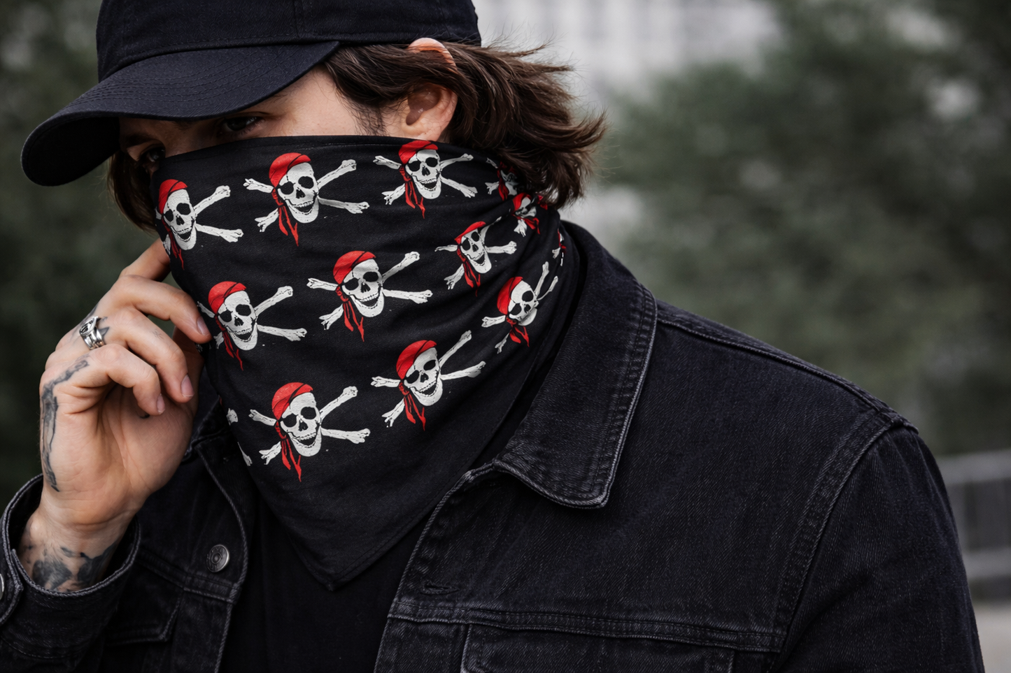 Bandana Big Pirate Skulls
