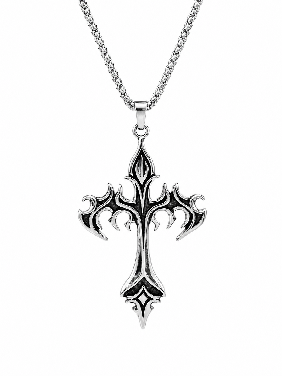 Cyber Sygil Cross Necklace