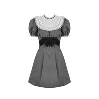 Black White Striped Lolita Dress 842