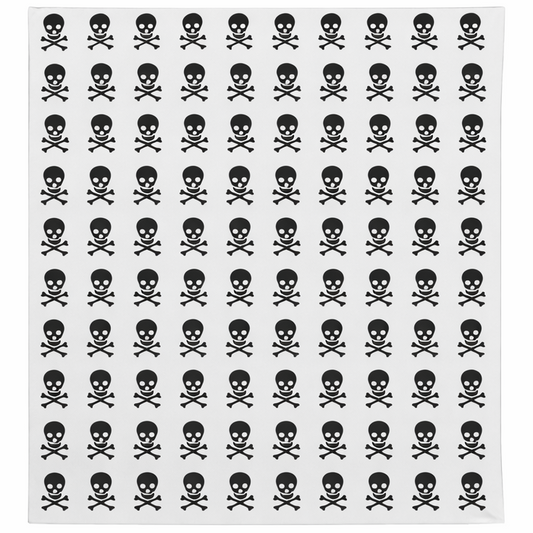Bandana Black Skull & Bones