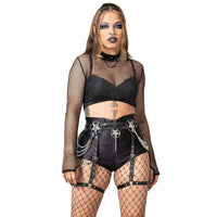 Killstar Hellia Fishnet Top